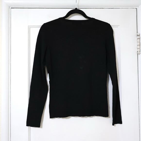 Vintage INC International Concepts Silk Beaded Argyle Black Blue Sweater Preppy - Picture 8 of 9